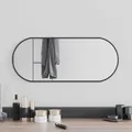 Produktbild: Wandspiegel 60x25 cm oval Schwarz