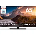 Produktbild: MEDION 163,9 cm (65 Zoll) QLED Fernseher (4K, Smart TV, Dolby Vision HDR, Netflix, Prime Video, Disney+, Dolby Atmos, DTS X, kompatibel mit Google ... - Schwarz