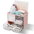 Produktbild: Schreibtisch-Organizer mit 3 Schubladen, multifunktionaler Stifthalter, Schre...