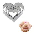 Produktbild: Westmark Terrassenkeks-Ausstechformen-Set Herz, Klein, 3-teilig, Größen: ø 2,3,4 cm, Rostfreier Edelstahl, Herz, Silber, 35242291