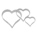 Produktbild: Ausstechformen Cuore Edelstahl 2/3/4 CM 3pz WESTMARK - Schneidegerät Mürbeteig