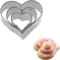 Produktbild: Westmark Terrassenkeks-Ausstechformen-Set Herz, Klein, 3-teilig, 2,3,4 cm