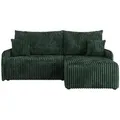 Produktbild: Ecksofa mit Schlaffunktion Arpa , grün , Maße (cm): B: 198 H: 93