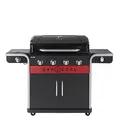 Produktbild: Char-Broil Gasgrill Gas2Coal 2.0 440 - 4 Brenner Hybridgrill, 2 Patentierte Holzkohleschalen, 2 Große Türen - Ideal für draußen, Garten, Terrasse