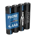 Produktbild: ANSMANN Telefon Akku AAA 800mAh NiMH 1,2V - DECT Akku wiederaufladbar (4 Stück)
