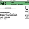Produktbild: 001480001540120000 Spannschloss DIN 1480 offen m.2Anschweißenden SP-AE M 12 Sta