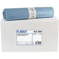 Produktbild: FUNNY LDPE-Regenerat Müllsäcke 120 Liter, blau, 35 my (Typ 60 extra) 250 Stück