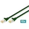 Produktbild: Digitus CAT 6A S/FTP Patchkabel, 10 Stück
