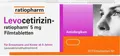 Produktbild: LEVOCETIRIZIN-ratiopharm 5 mg Filmtabletten 20 St.