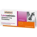 Produktbild: Levocetirizin-ratiopharm 5 mg Filmtabletten 20 St