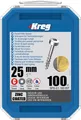 Produktbild: Kreg Europe GmbH Zubehör Taschenbohrlehre - Kreg Schneidschrauben 25mm grob Flachkopf KR-SPS-C1-100