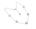 Produktbild: Edelschmiede925 Armband herrliches Kugelcollier in 925/- Sterling Silber rhod matt 43 u 46cm