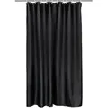 Produktbild: Duschvorhang mit 12 Ringe zur Befestigung, 180x200 cm, schwarz - Schwarz