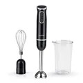 Produktbild: GOURMETmaxx Stabmixer inkl. Rühraufsatz und Messbecher - schwarz/chrom