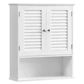 Produktbild: Badezimmerschrank, Wandschrank mit Lamellentüren, 20 x 60 x 70 cm