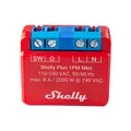 Produktbild: Shelly Plus 1PM Mini | Wlan & Bluetooth intelligentes Relais, 1 Kanal 8A, mit Leistungsmessung | Hausautomation | Kompatibel mit Alexa & Google Home | iOS Android App | Kein Hub nötig