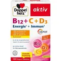 Produktbild: 2x DOPPELHERZ B12+C+D3 Depot aktiv Tabletten 100 ST