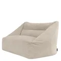 Produktbild: Icon Cecilia Cord Sitzsack Sofa mit Füllung, Sofa 2 Sitzer, Beige