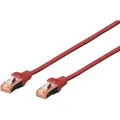 Produktbild: Digitus DK-1644-010/R RJ45 Netzwerkkabel, Patchkabel CAT 6 S/FTP 1.00 m Rot Halogenfrei, verdrillte