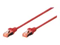 Produktbild: DIGITUS CAT 6 S/FTP Patchkabel CAT6 1m rot