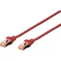 Produktbild: Digitus Dk-1644-010/r Rj45 Patchkabel Cat 6 S/ftp 1.00 M Rot Halogenfrei, Verdrillte Paare, Mit Rast