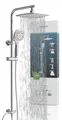 Produktbild: Duschset MADEIRA, Regendusche ohne Armatur, Duschsystem, Duschbrause, Dusche Chrom/Weiß