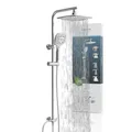Produktbild: Schütte Duschset MADEIRA Duschsäule mit großer verstellbarer Regendusche, Handbrause mit 3 Strahlarten, Duschsystem ohne Armatur, Chrom