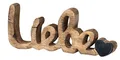 Produktbild: levandeo Schriftzug Liebe L26cm Mango Natur Schwarz Holz Buchstaben Tischdeko Deko Love Wohndeko