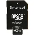 Produktbild: INTENSO Micro SDXC Karte 256GB UHS-I Premium mit Adapter