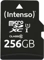 Produktbild: Intenso Premium microSDXC 256GB Class 10 UHS-I Speicherkarte inkl. SD-Adapter (bis zu 90 MB/s), schwarz