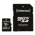 Produktbild: Intenso Micro SDXC Karte 256GB Speicherkarte UHS-I Premium 90MB/s Class 10 bulk