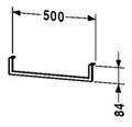 Produktbild: Duravit Universal Handtuchhalter 500 mm - Chrom - UV998500000