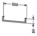 Produktbild: Duravit Universal Handtuchhalter 500 mm - Chrom - UV998500000