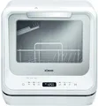 Produktbild: Bomann TSG 5704 Tischgeschirrspüler, 42 cm breit, 2 Maßgedecke, 6 Spülprogramme, Innenbeleuchtung, Startzeitvorwahl, weiß
