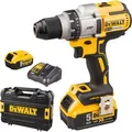 Produktbild: DeWalt Akku-Bohrschrauber DCD991P2, 18V / 5,0Ah, mit 2 Akkus und Koffer