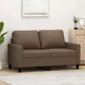 Produktbild: vidaXL 2-Sitzer-Sofa Braun 120 cm Stoff
