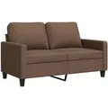 Produktbild: vidaXL 2-Sitzer-Sofa Braun 120 cm Stoff 359158