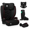 Produktbild: Lionelo Hugo I-Size Autokindersitz ab 4 - 12 Jahre, ab 15 kg - 36 kg, i-Size ISOFIX oder Autogurte- Sporty Schwarz Rot