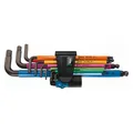 Produktbild: Wera Winkelschlüsselsatz Multicolour 9-tlg. BlackLaser