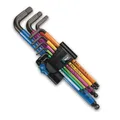 Produktbild: WERA Winkelschlüsselsatz metrisch, BlackLaser, 950 SPKL/9 SM HF Multicolour Hex-