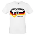 Produktbild: Deutschland T Shirt Fan Shirt Deutschland Flagge Fußball EM WM Trikot Look mit