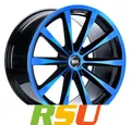 Produktbild: 4x RH Alurad GT color polished - blue 10x19