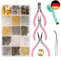 Produktbild: Tundi 982 Stücke Schmuck Herstellung Set, Schmuck Bastel Zubehör, Schmuck R