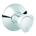 Produktbild: Grohe UP-Ventil-Oberbau Costa Markierung rot, chrom, mit Schubrosette