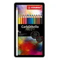 Produktbild: (1,55€/Stück) Stabilo CarbOthello - 12 Farben im Metalletui Pastellkreidestift