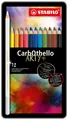Produktbild: Pastellkreidestift - STABILO CarbOthello - ARTY+ - 12er Metalletui - mit 12 vers