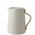 Produktbild: Stelton Isolierkanne Emma für Tee Soft Sand, Teekanne, Edelstahl, PP, Buche, 1 L