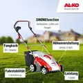 Produktbild: AL-KO Elektro-Vertikutierer Combi Care 36 E Comfort (36 cm Arbeitsbreite, 1500 Watt Motorleistung, Arbeitstiefe zentral verstellbar, inkl. Vertikut...