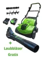 Produktbild: Greenworks  Akku Vertikutierer GD48SC36 Plus Laubbläser Powerworks+Cramer kompat