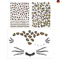 Produktbild: 3er-Pack Folienpräge-Tattoo-Aufkleber Mit Leopardenmuster, Tattoo-Aufkleber Für 